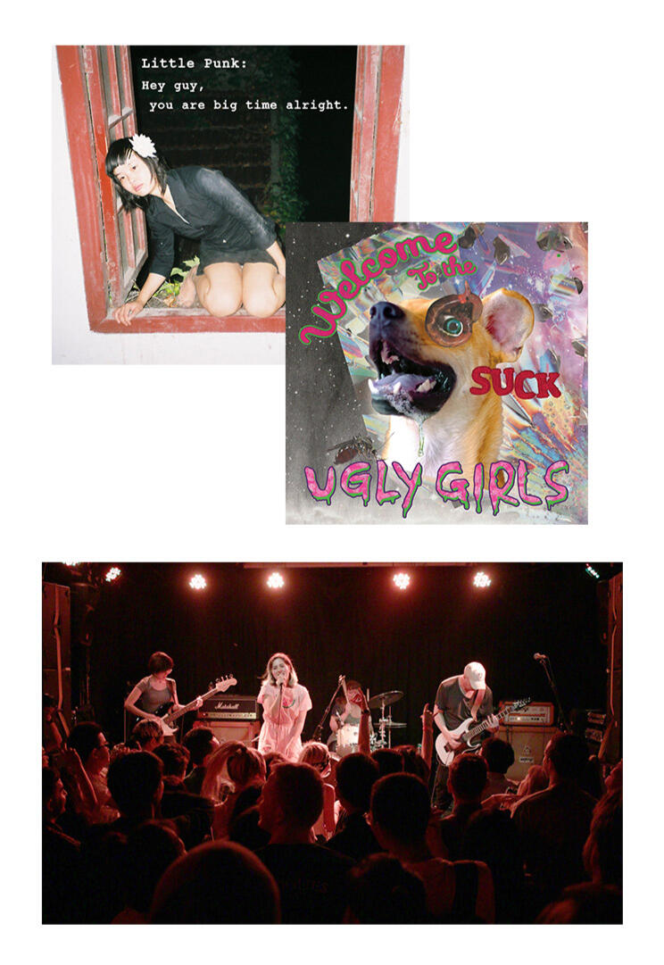 Album covers, a dog in space and little punk in an old window frame