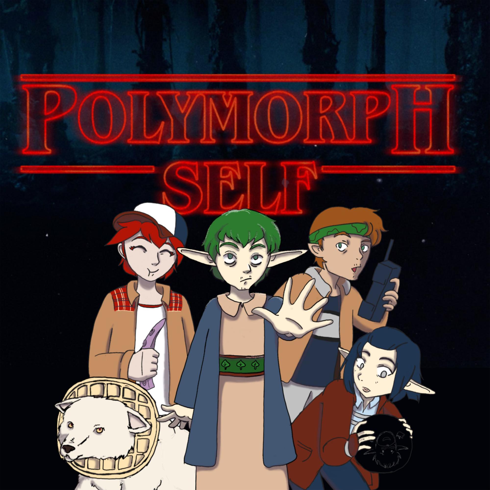 A Stranger Things style promo for the podcast by Elaine Chow